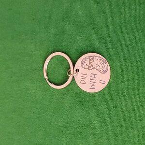 Silver "Dill With It" Keychain